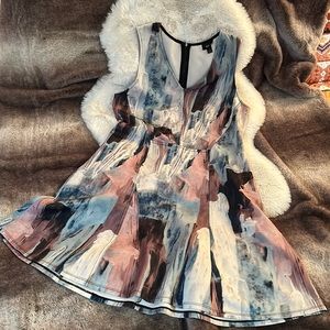 Massino Sleeveless Dress in Scuba Fabric Sz XL